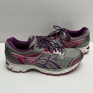 Asics Gel Equation Running Shoes Women's Size 10 Gray Purple Pink Sneakers